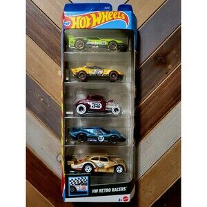 Hot Wheels HW Retro Racers (1806) 1:64 5-Car Pack GT-Scorcher, '32 Ford & More